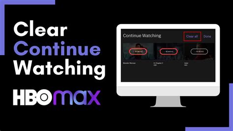 hbo max how to clear continue watching|My List and Continue Watching